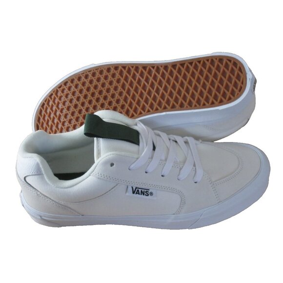 Vans Men's Chukka Push Blanc De Blanc White Canvas Suede Skate shoes Size 12 NIB - Picture 2 of 6
